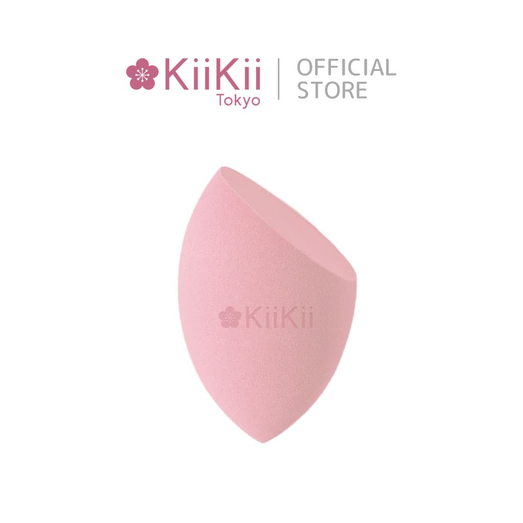 KiiKii พัฟแต่งหน้า ฟองน้ําแต่งหน้าไข่ เกลี่ยรองพื้น ใช้ได้ทั้งแห้งและเปียก แบบตัดเฉียง รูปที่ 1