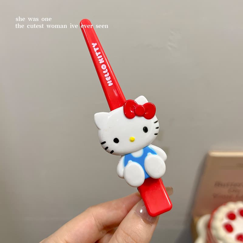 Hello Kitty กิ๊บติดผมขนาดใหญ่เครื่องประดับผมการ์ตูนน่ารักสําหรับเด็กผู้หญิง รูปที่ 7