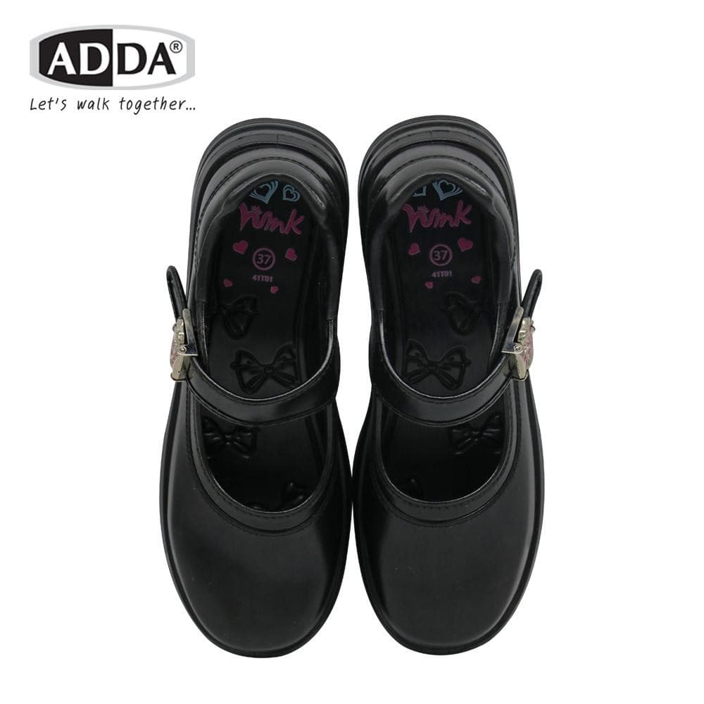 รองเท้านักเรียนหญิงสีดำ ADDA 41T01 เป็นรองเท้าที่ทำมาจากPUทำให้รู้สึกถึงความนุ่มนิ่มเบาสบายเวลาสวมใส รูปที่ 4