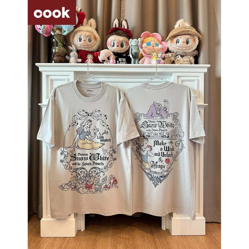 disney เสื้อยึด ผ้าเทคโนโลยี Sorona จากอเมริกา พิมพ์ลาย aurora เสื้อยืด oversize เหมาะ ผู้หญิง และ ผู้ชาย #543 รูปที่ 8