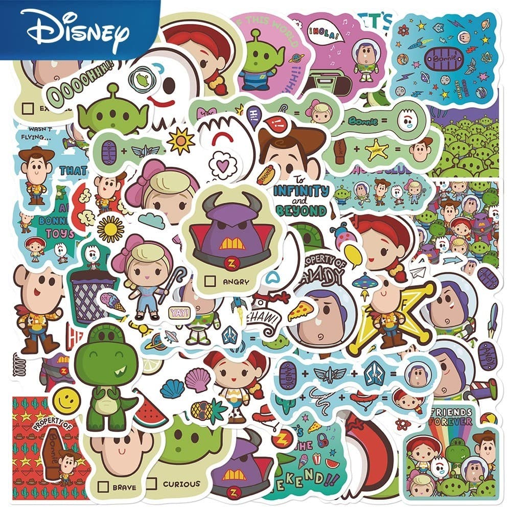 Disney Cartoon ทอย สตอรี่ toystory sticker สติกเกอร์กันน้ำ 50ชิ้น toy story รูปที่ 9