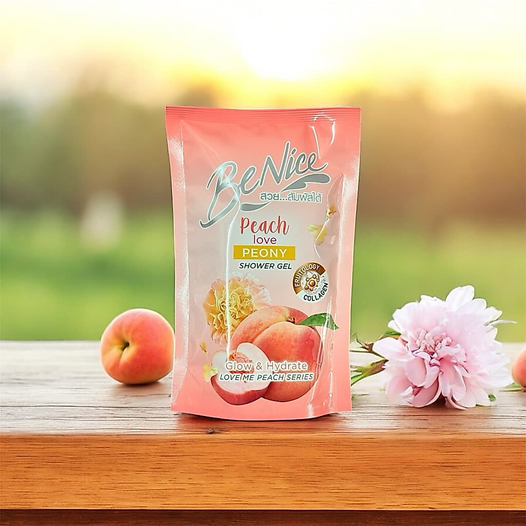 BeNice Love Me Peach Shower Gel 400ml. รูปที่ 1