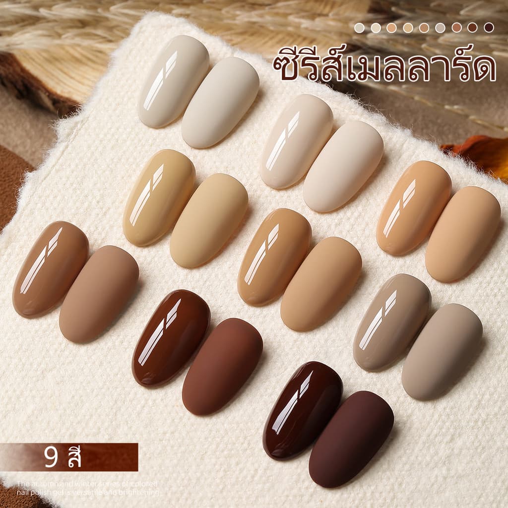 XEIJAYI 15ml Melade Nude Brown Gel ยาทาเล็บ, ความมันวาวยาวนาน, เหมาะสําหรับร้านทําเล็บและทุกฤดูกาล รูปที่ 2