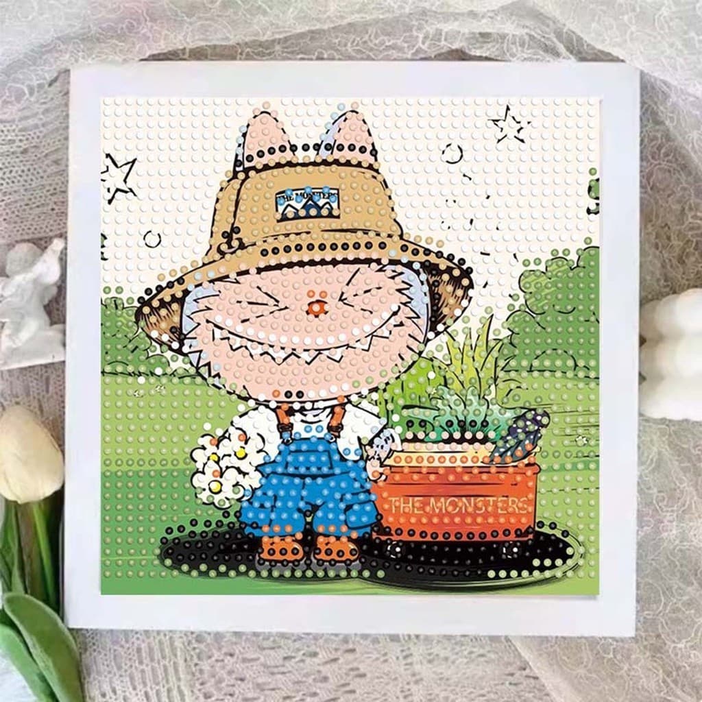 รูปวาดเพชร DIY ครอสติสคริสตัลพร้อมกรอบรูป ภาพจิตกรรม/ภาพวาดเพชร/ภาพปักเพชร ภาพครอสติสคริสตัล ของขวัญวันเกิดทำมือ รูปที่ 6