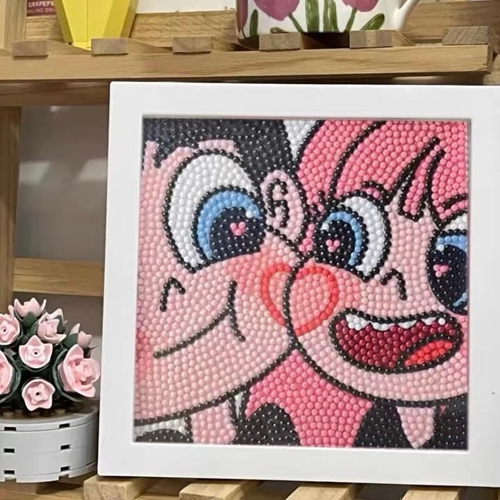 รูปวาดเพชร DIY ครอสติสคริสตัลพร้อมกรอบรูป ภาพจิตกรรม/ภาพวาดเพชร/ภาพปักเพชร ภาพครอสติสคริสตัล ของขวัญวันเกิดทำมือ รูปที่ 3
