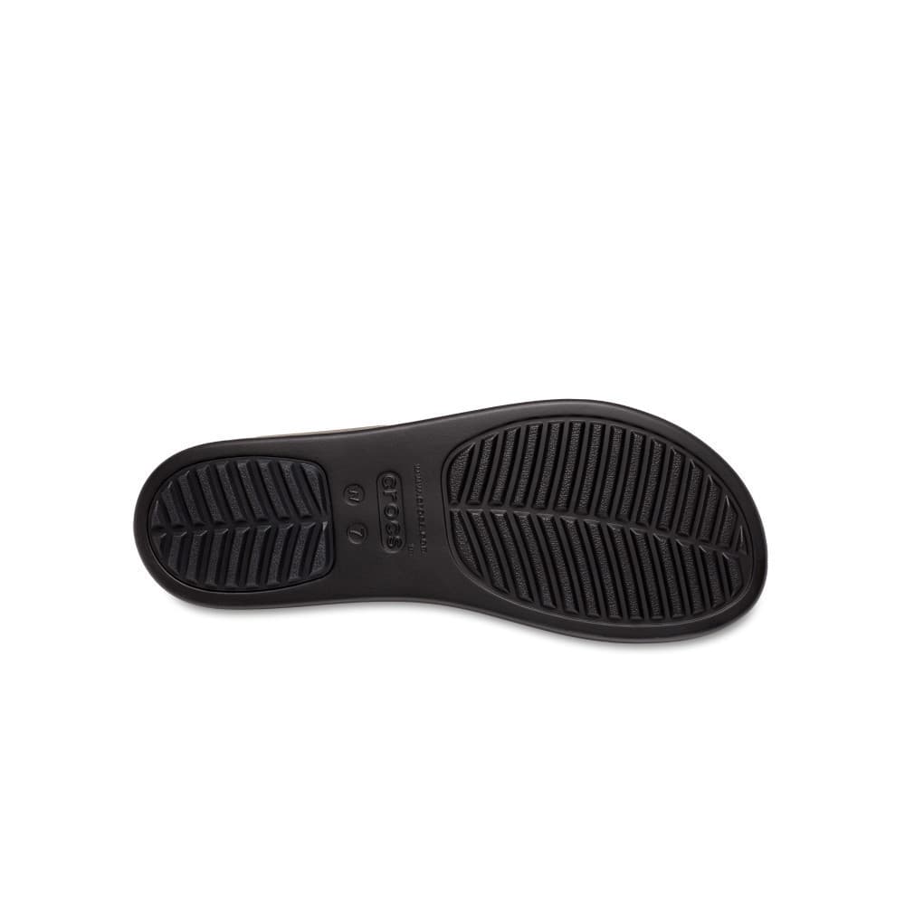 CROCS รองเท้าแตะผู้หญิง BROOKLYN BUCKLE LOW WEDGE รุ่น 207431001 - BLACK รูปที่ 4