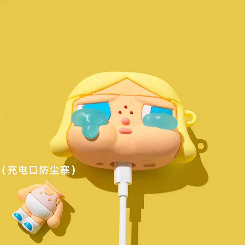 เคส Cry POP MART สําหรับ AirPods4/4ANC/1/2/3/Pro/Pro2/Pro3 เคสซิลิโคนอ่อนนุ่มพร้อมจี้ รูปที่ 4