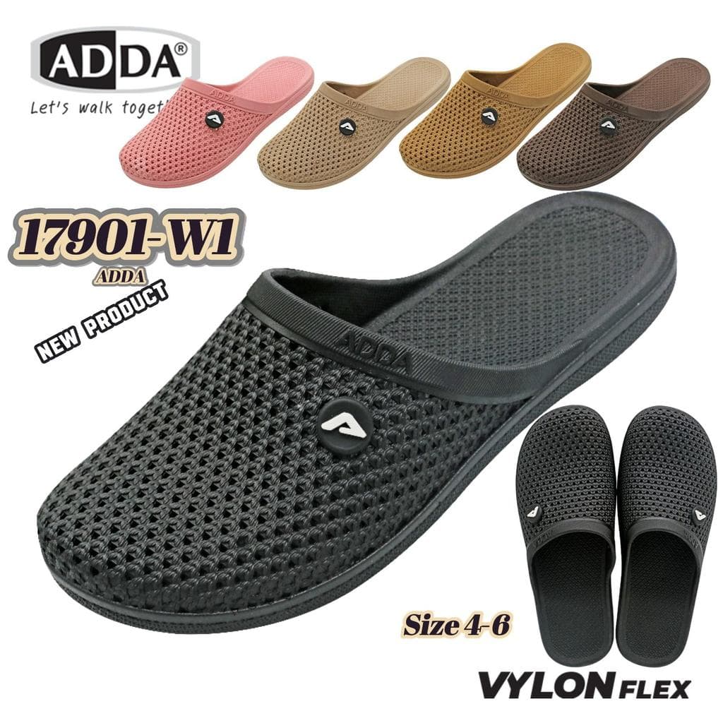 รองเท้า ADDA หัวปิด 17901-W1 VYLON FLEX วัสดุ ยาง ทนทานทรงสุภาพ ใส่สบายทั้งวัน นุ่มเบาสบาย รูปที่ 1
