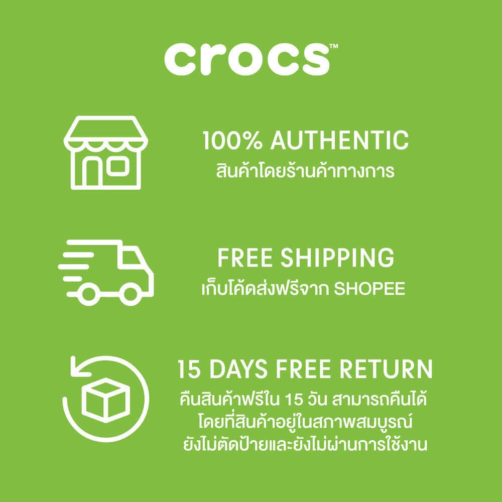 CROCS รองเท้าลำลองผู้ใหญ่ NEW CRUSH CLOG - BLACK รูปที่ 8