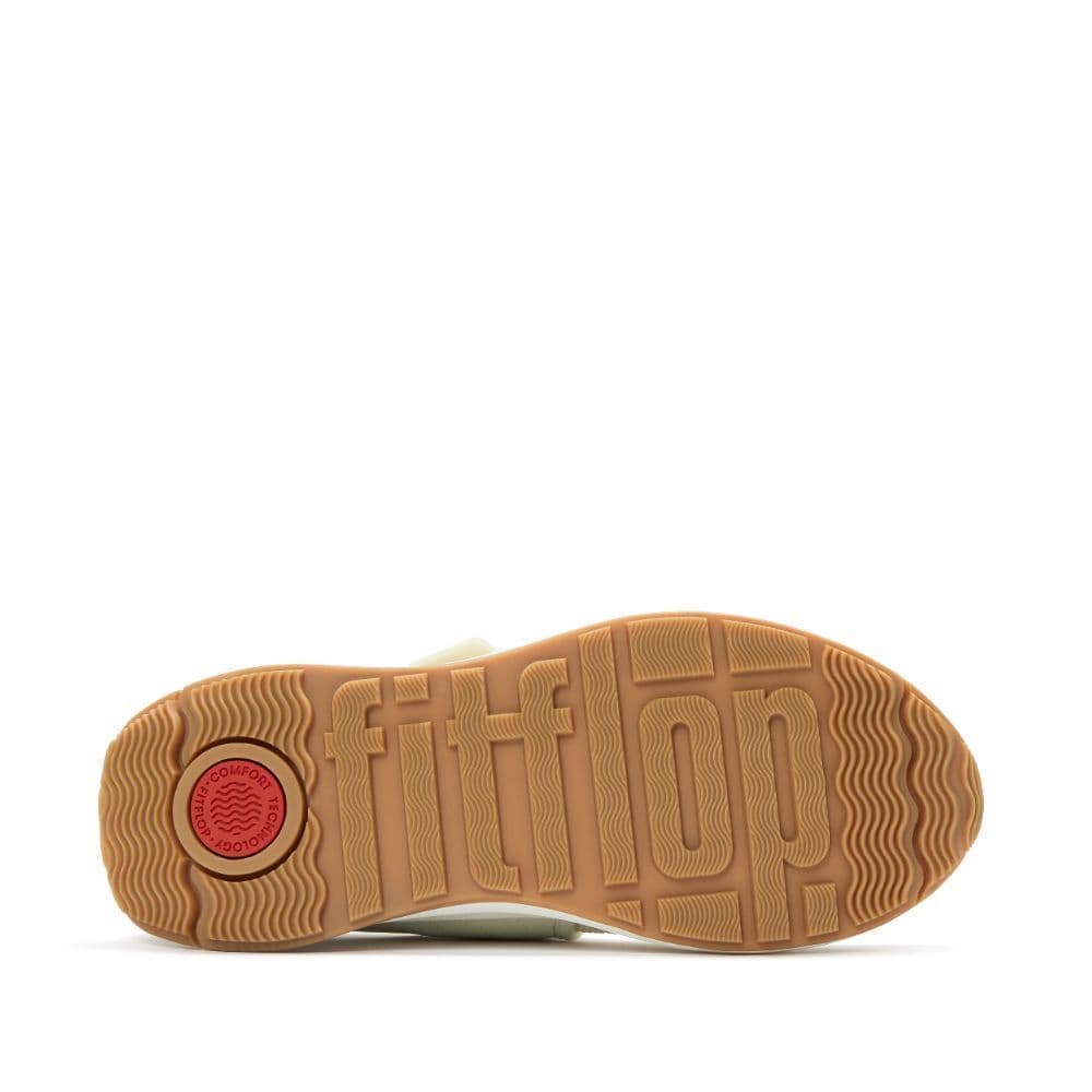 FITFLOP F-MODE FLOW KNIT/SUEDE MJ รองเท้าผ้าใบผู้หญิง รุ่น A0Z-477 สี BEIGE รูปที่ 4