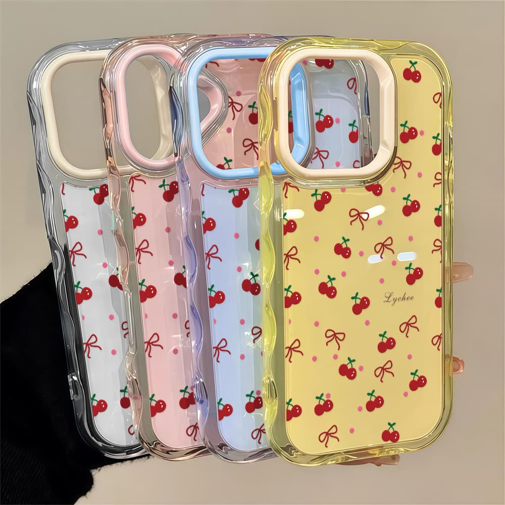 เคสโทรศัพท์ส่งทันที แบบระลอกสีสัน เคสใสเยลลี่ น่ารัก กันกระแทก For IPhone16 15 14 Pro PLUS 13 12 11 Promax GDBWEHY330 รูปที่ 6