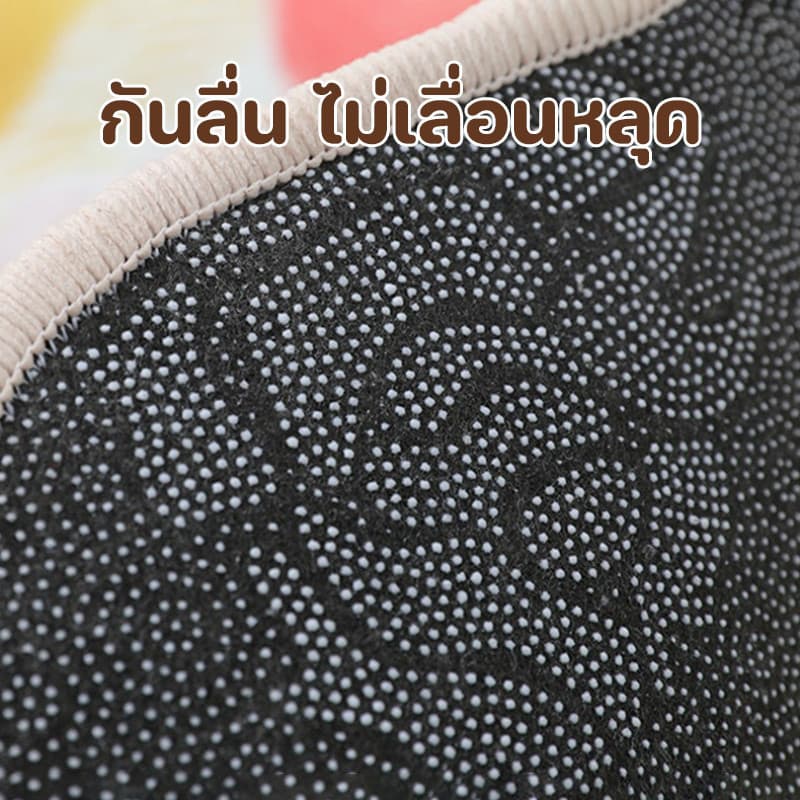 COD พรมประตู 40×60 ซม วัสดุแคชเมียร์เลียนแบบ รูปแบบแมว กันลื่น นุ่มและสบาย พรมปูพื้นห้องน้ำ การดูดซับน้ำ รูปที่ 4