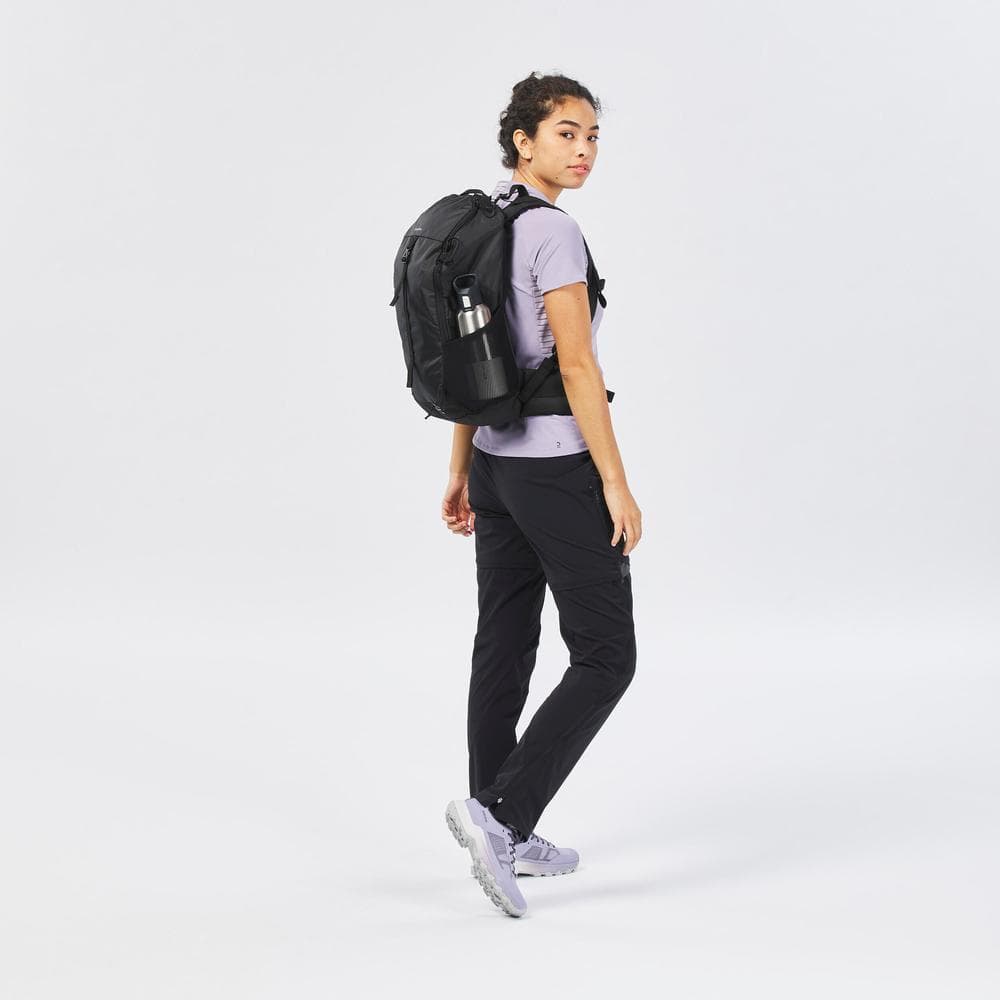 Decathlon 20 L Mountain Hiking Backpack - Mh100 เป้เดินป่าบนภูเขาขนาด 20 ลิตร รุ่น Mh100 - Black รูปที่ 2