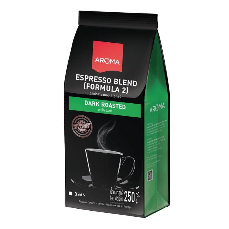 AROMA COFFEE เมล็ดกาแฟคั่ว รุ่น Espresso Blend สูตร 2 ขนาด 250 กรัม รูปที่ 1