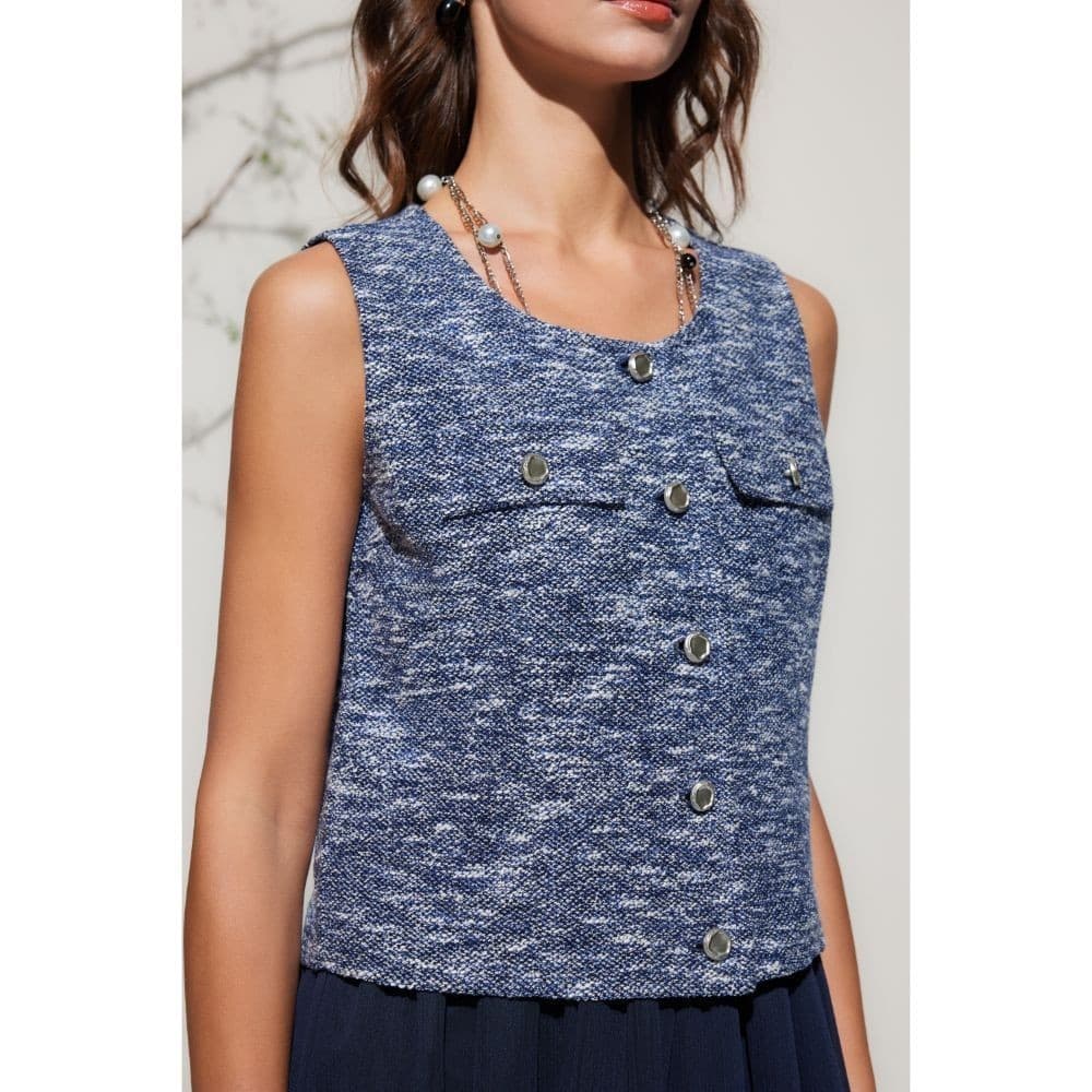 G2000 เสื้อเบลาส์สำหรับผู้หญิง Regular Fit รุ่น 5124362177 NAVY รูปที่ 6