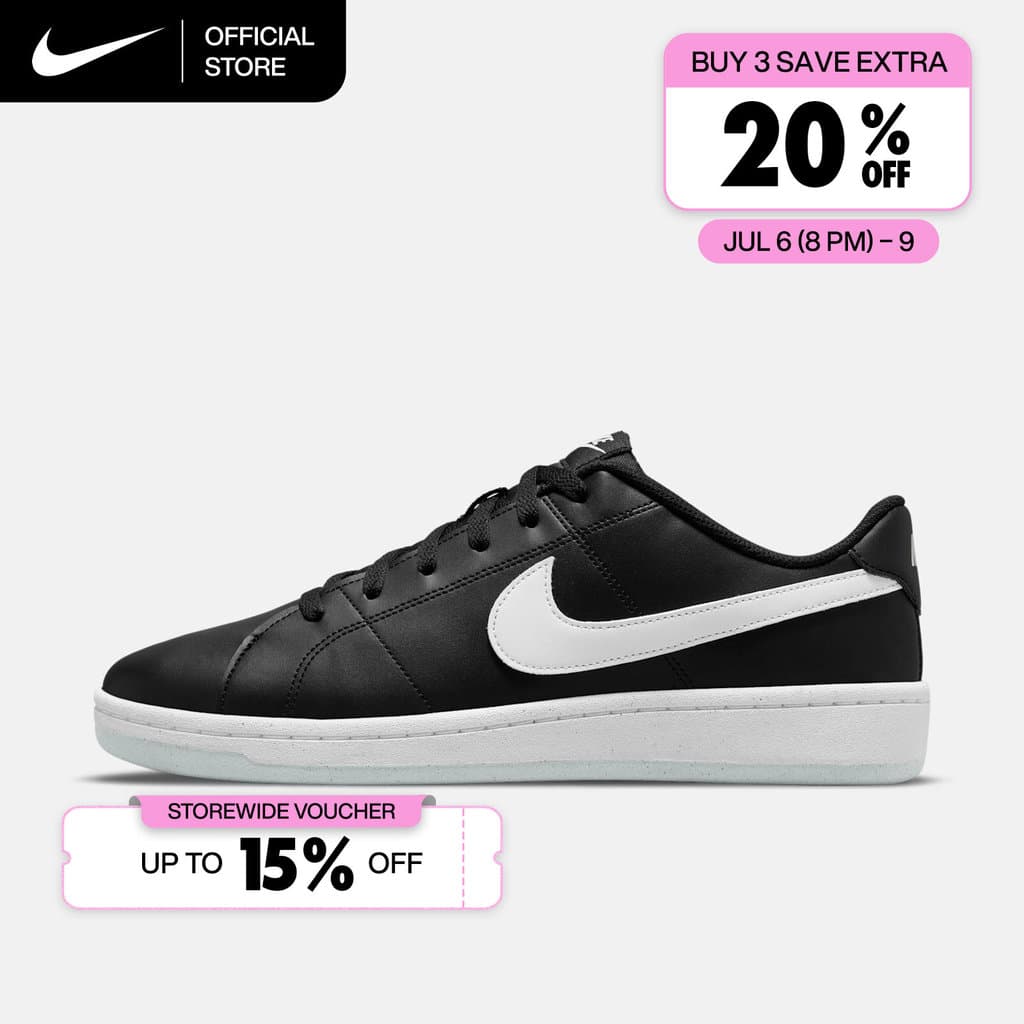 Nike Men's Court Royale 2 Next Nature Shoes - Black รูปที่ 1