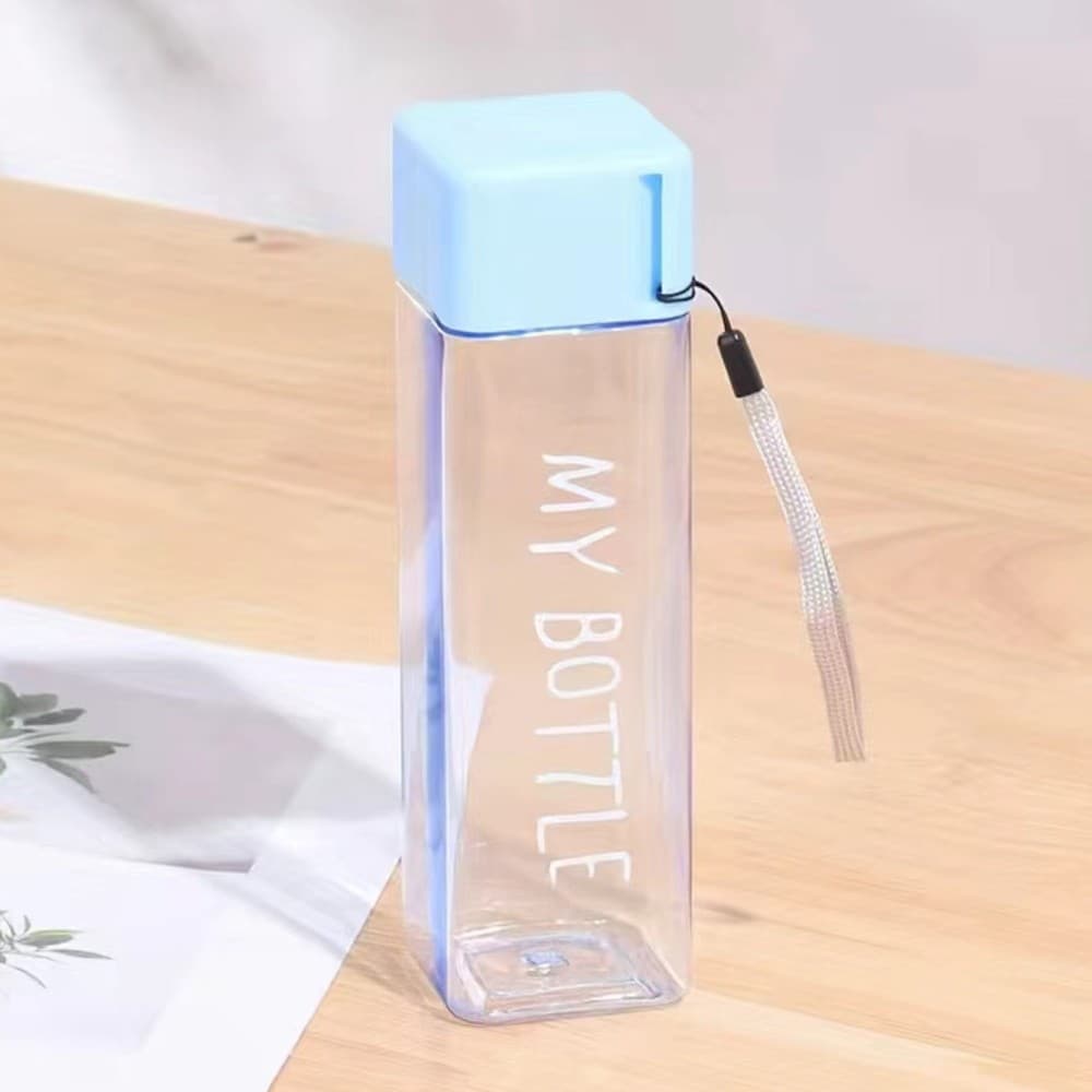ขวดน้ำใสขนาด 500ml ทำจากพลาสติกแบบพกพาป้องกันการรั่วเหมาะสำหรับชานมและเครื่องดื่มเย็น รูปที่ 6
