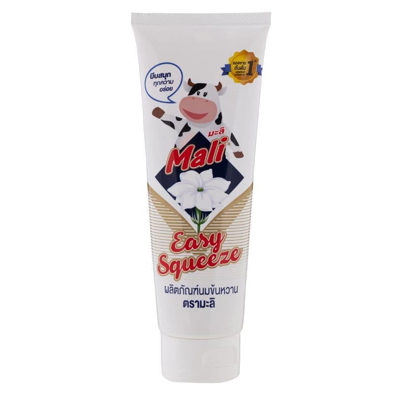 มะลินมข้นหวานชนิดหลอดบีบ 170กรัม Mali Sweetened Condensed Milk 170g. รูปที่ 1