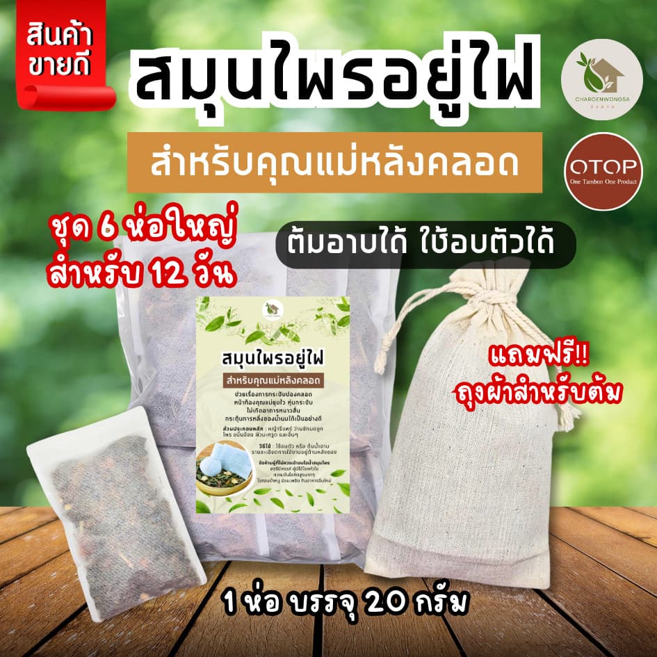 สมุนไพรอบตัว รวม 3 สูตรชุด 12 วัน คลายปวด เอวเอส กระชับสัดส่วน อยู่ไฟหลังคลอด รูปที่ 4