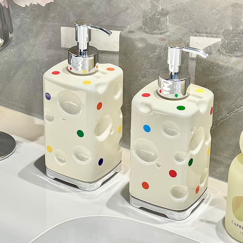 Cream Style ขวดแบ่งครีมอาบน้ำ ขวดแชมพูและสบู่ล้างมือ ขวดเก็บแบบกดปริมาณใหญ่ รูปที่ 3