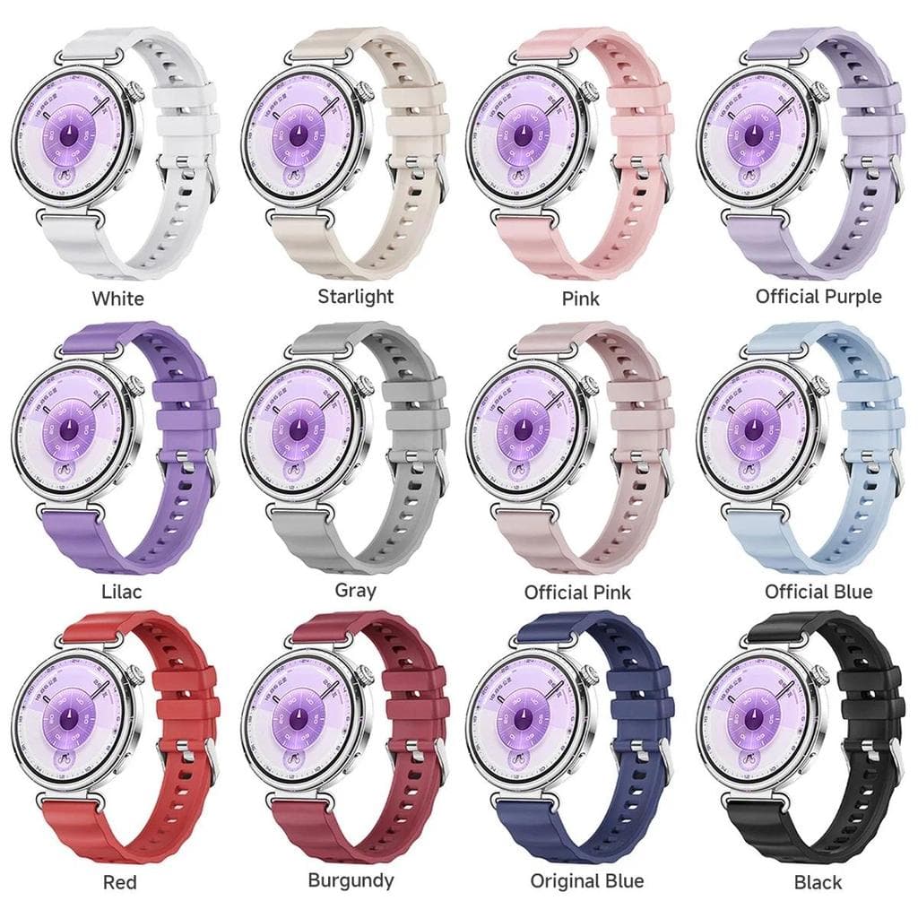18 มม.ซิลิโคนสําหรับนาฬิกา Huawei GT6 GT5 41 มม.Soft Sport WristBand สําหรับ HUAWEI นาฬิกา GT4 41 มม./GT5 Pro 42 มม.สายนาฬิกาสร้อยข้อมือ รูปที่ 2