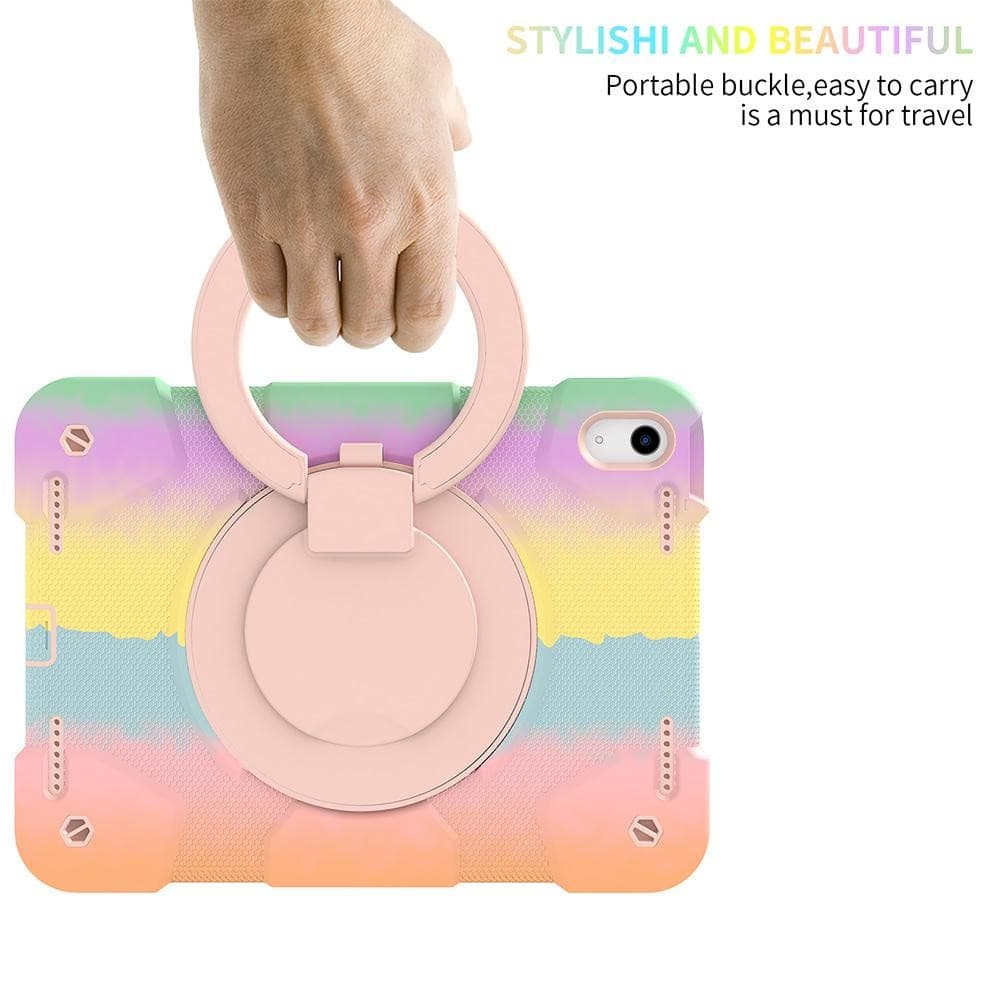 AK เคสแท็บเล็ต For IPad 10 11 10.9 5 6 9.7 7 8 9 10.2 Air 1 2 3 4 Pro 11 เคสกันกระแทกแบบหมุนได้ 360 องศา รูปที่ 7