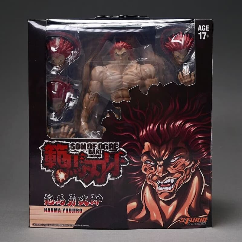 18 ซม.Baki Devil Muscle Fight ของเล่น Hanma Yujiro Action Figure SHF St Grappler Serie เสื้อผ้าจริงตัวเลขการกระทํารุ่นของเล่น Joint Movable Doll รูปที่ 5