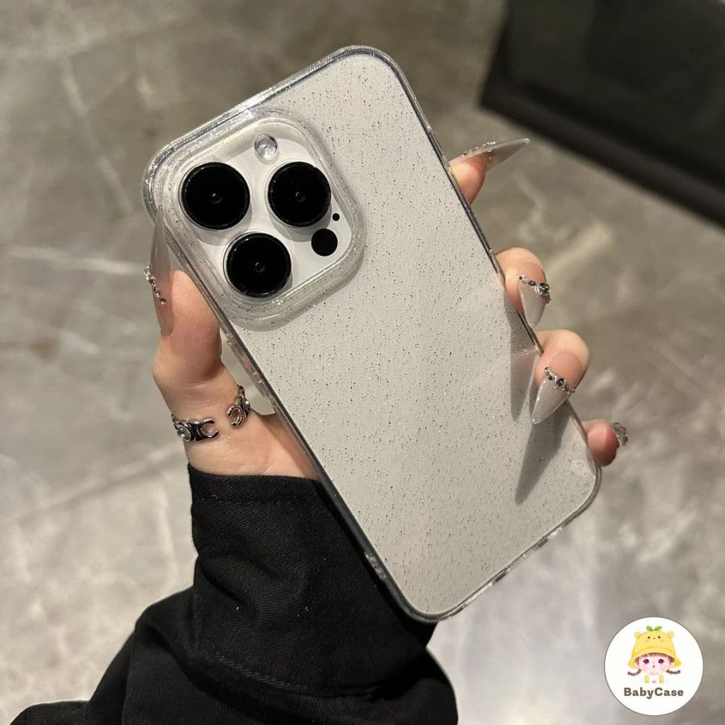 เคสไอโฟน 17 สำหรับ IPhone 16 14 11 13 12 15 Pro Max 16 7 15 8 Plus XR X XS Max ปกแป้งแวววาวเรียบง่ายน่ารักที่สร้างสรรค์ รูปที่ 7