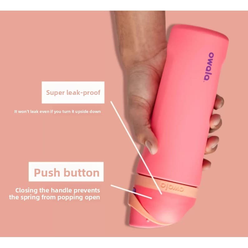Cross-border 304 Stainless Steel Insulated Water Bottle, Portable Outdoor Tumbler, Flip Dual Drinking Lid with Straw, 24/32oz, Ideal Gift รูปที่ 9