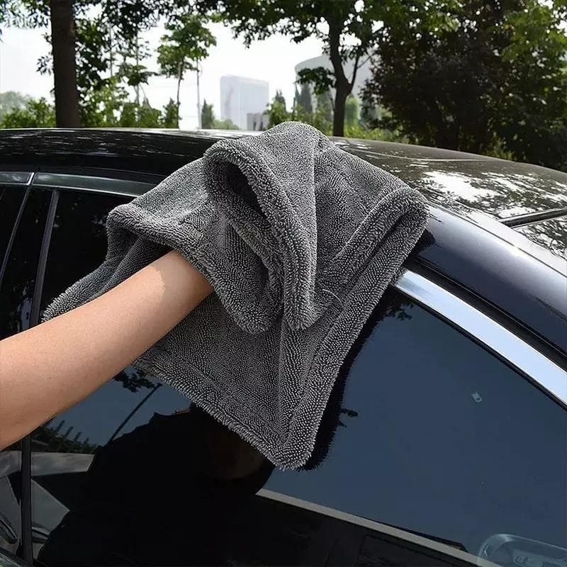 Seametal ผ้าไมโครไฟเบอร์ ผ้าเช็ดรถ ผ้าขนหนูหนังนิ่ม ดูดซับได้ดี เช็ดรถ บ้านๆ ขัดเงา สองด้านๆ สามารถใช้แบบเปียกหรืแห้งได้ รูปที่ 2