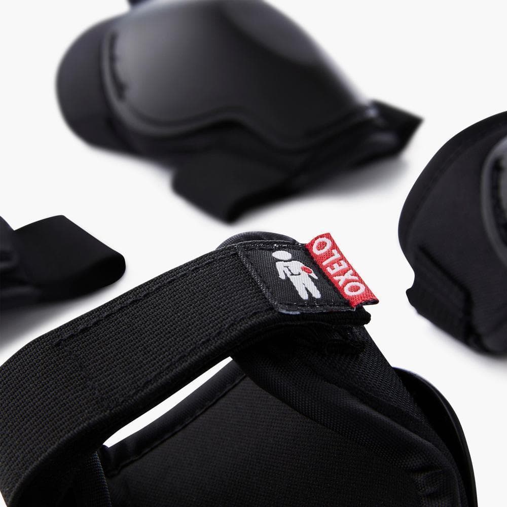 Decathlon Kids' Skating Protective Gear ชุดสนับป้องกันสำหรับเด็กใส่เล่นสเก็ต สเก็ตบอร์ด และสกู๊ตเตอร์รุ่น 100 - Black รูปที่ 5