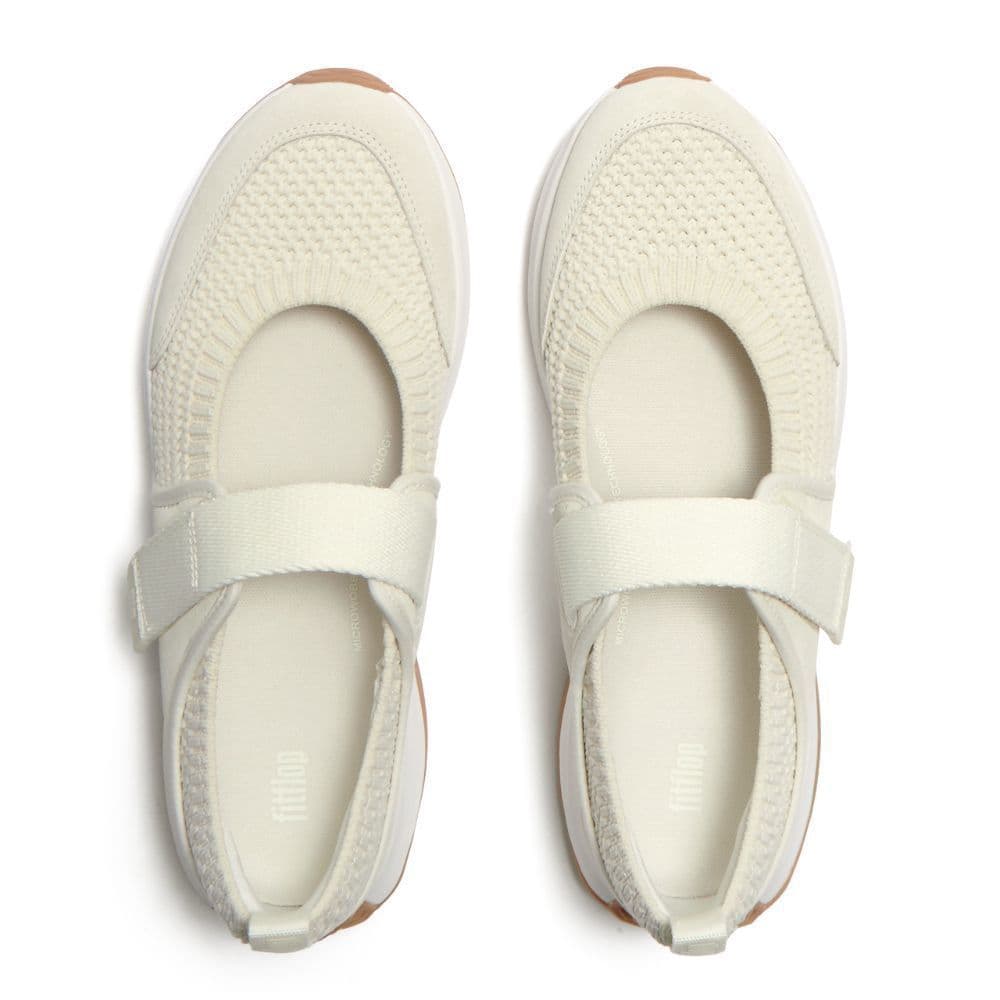 FITFLOP F-MODE FLOW KNIT/SUEDE MJ รองเท้าผ้าใบผู้หญิง รุ่น A0Z-477 สี BEIGE รูปที่ 3
