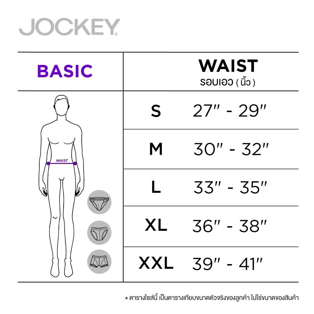 Jockey Underwear กางเกงในชาย SEAMLESS WAISTBAND รุ่น KU 1552 BRIEFS PACK2 รูปที่ 5