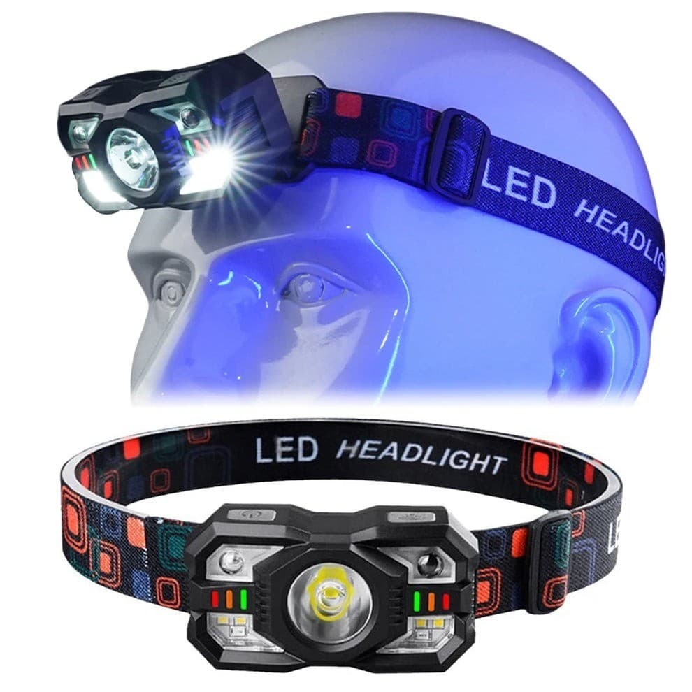 LY SHOP ไฟฉายคาดหัว ขนาดเล็ก รุ่น 5839 กระทัดรัด ไฟคาดศีรษะ ไฟ LED ชาร์จ Type-c ไฟแคมป์ปิ้ง เดินป่า flashlight sensor รูปที่ 9