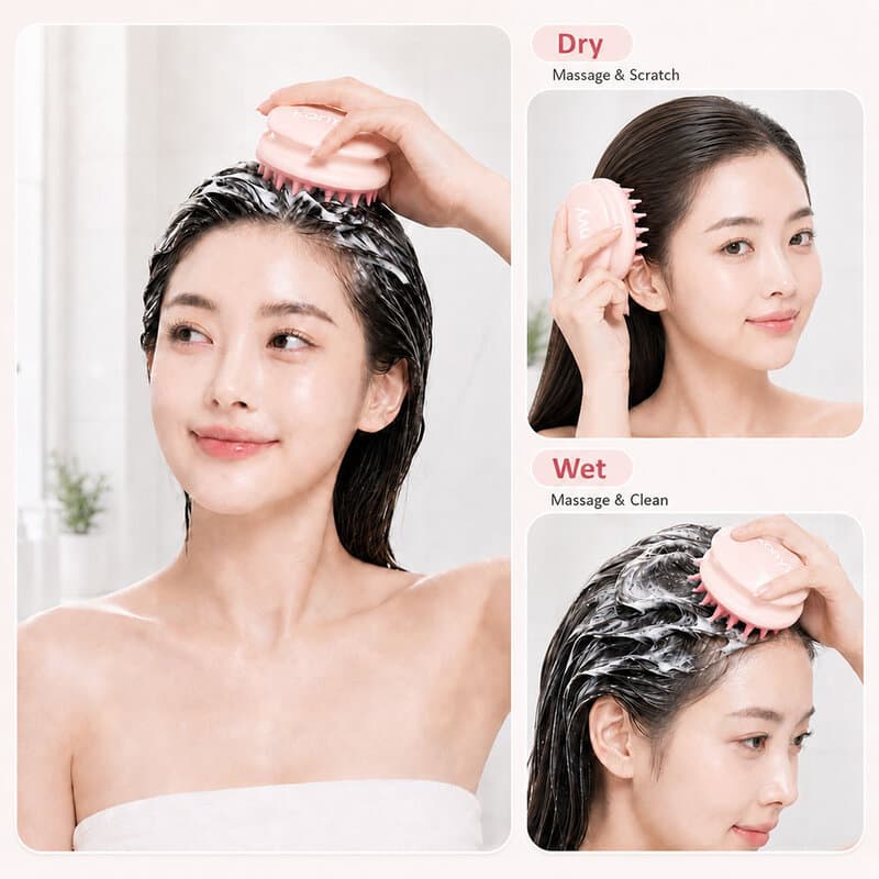 Konvy Massage Shampoo Hair Brushk คอนวี่ แปรงสระผมและนวดหนังศีรษะ. รูปที่ 5