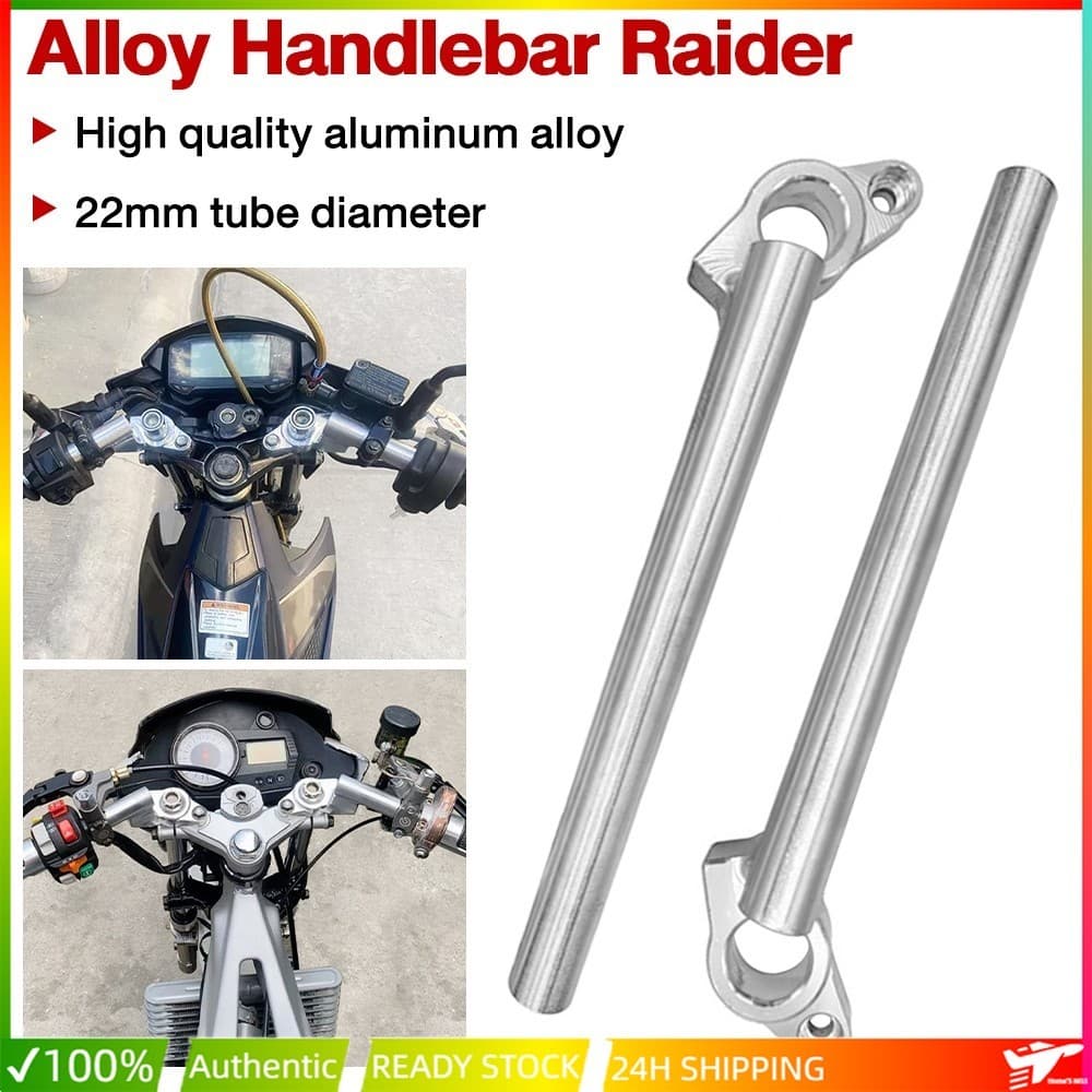 แฮนด์อัลลอยด์ NUI Naked สําหรับ Raider 150 Carb, R150 FI, XRM, RS 125, RS 150 - ตัวเลือก High Rise & Low รูปที่ 2