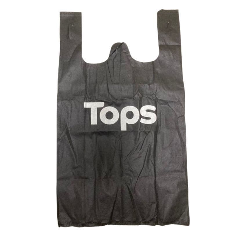 ท็อปส์ถุงผ้าสปันบอนด์สีดำไซส์Lขนาด 35X59ซม Tops Span Bond Bag Black Color Size L 35X59cm รูปที่ 1