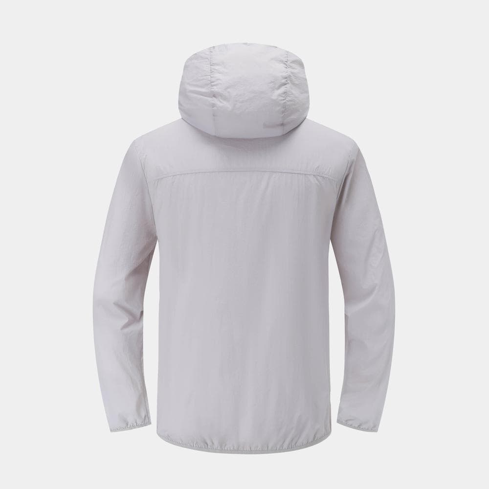 Decathlon Men Anti UV Helium 100 Jkt เสื้อแจ็คเก็ตป้องกันรังสียูวีดีไซน์ไร้ตะเข็บสำหรับผู้ชาย รุ่น Helium 100 - Grey รูปที่ 3