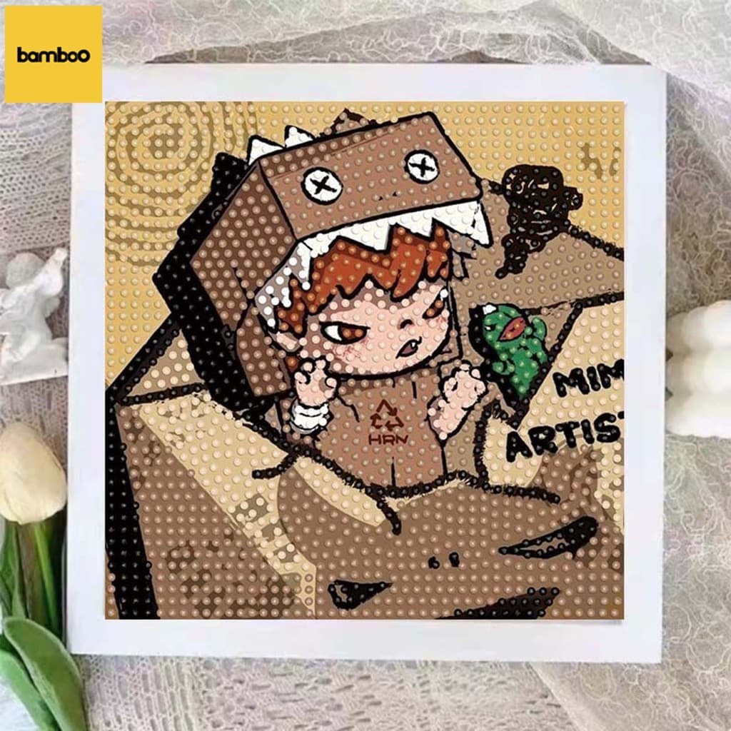 รูปวาดเพชร DIY ครอสติสคริสตัลพร้อมกรอบรูป ภาพจิตกรรม/ภาพวาดเพชร/ภาพปักเพชร ภาพครอสติสคริสตัล ของขวัญวันเกิดทำมือ รูปที่ 2