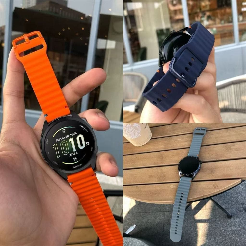 สายนาฬิกาGarmin245/165/55/158/570 42mm active5 active6 vivoactive3 venu venu2plus venu sq2 vivomove3 รูปที่ 1