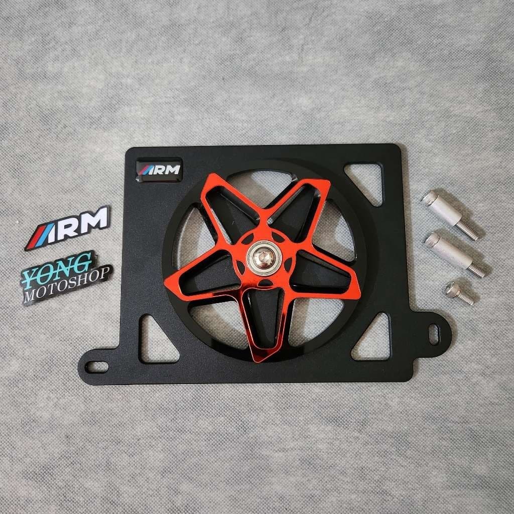 ฝาครอบไฟเลี้ยว 3D TYPE STAR ARM ARUMI SPINNER ฝาครอบหม้อน้ำ Vario160/PCX160 รูปที่ 4