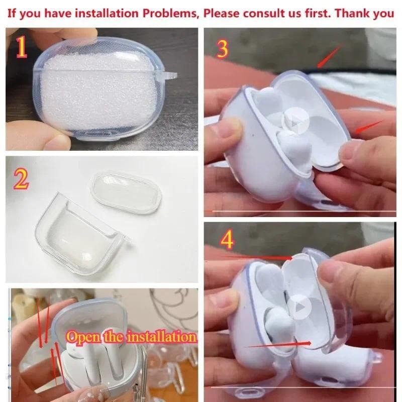 Ins สําหรับ Baseus MC1 pro / BD1 BC1 M3S / BP1 PRO / M2Spro กรณีการ์ตูนหูฟังซิลิโคน TPU Cover พร้อม keychian ฝาครอบ รูปที่ 6
