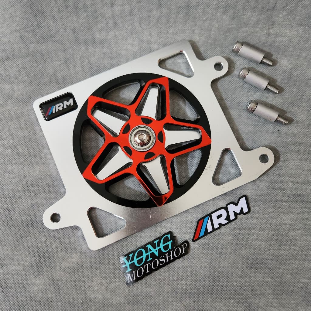 ฝาครอบไฟเลี้ยว 3D TYPE STAR ARM ARUMI SPINNER ฝาครอบหม้อน้ำ Vario160/PCX160 รูปที่ 7