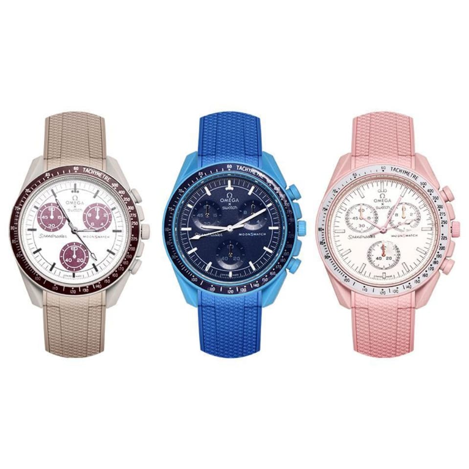 สายซิลิโคนทดแทนสําหรับ Swatch MoonSwatch Collection, Quick Release Planet Series Band Moon Mercury Jupiter รูปที่ 2