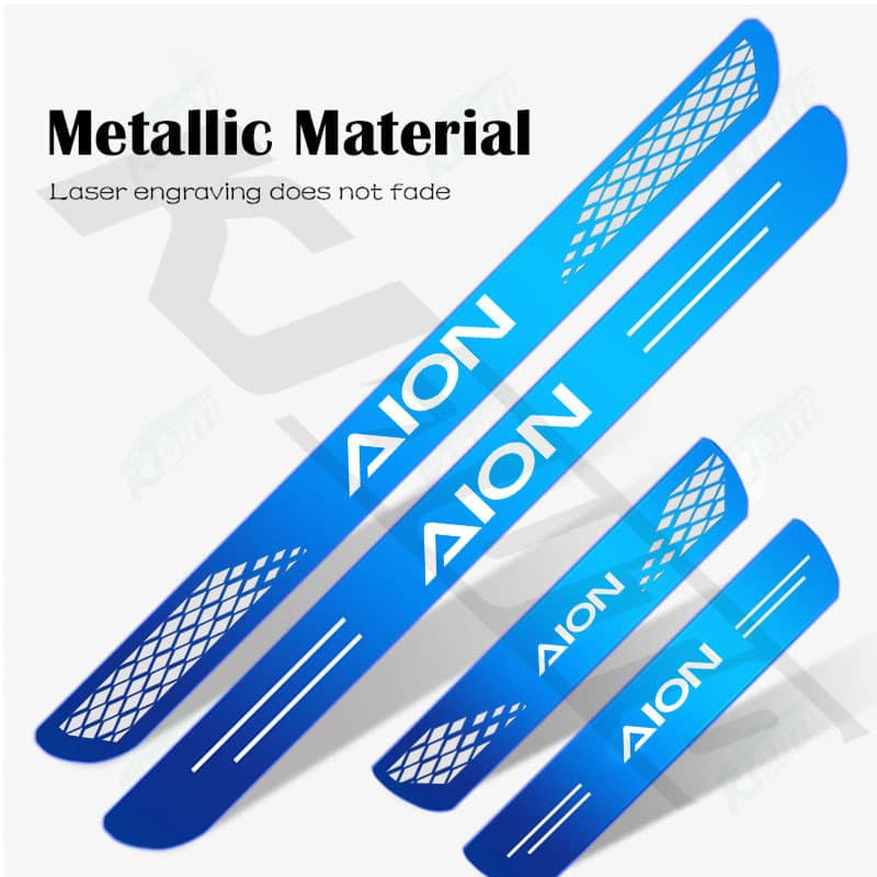 4pcs สแตนเลสเกณฑ์แถบโลหะตกแต่งประตูรถยนต์ สําหรับ GAC Aion Y Plus/UT/V/ES รูปที่ 9