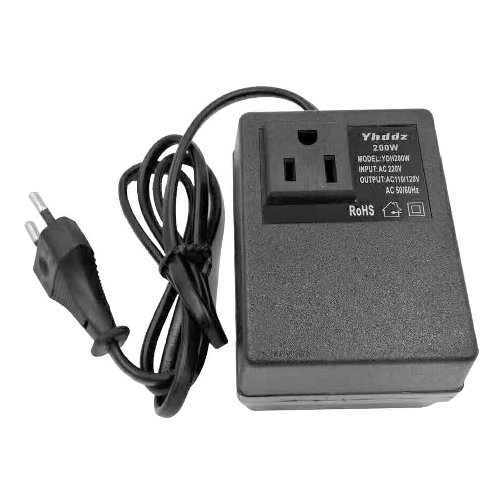 ขั้นตอนลงหม้อแปลงแปลง 200W AC 220V ถึง 110V Travel Power EU ปลั๊กอะแดปเตอร์ ขั้นตอนลงหม้อแปลงแรงดันไฟฟ้า รูปที่ 3