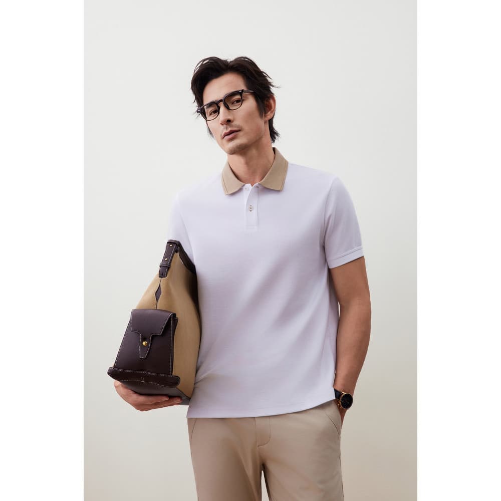 G2000 เสื้อโปโลสำหรับผู้ชาย Regular Fit รุ่น 5614146100 สีขาว รูปที่ 2