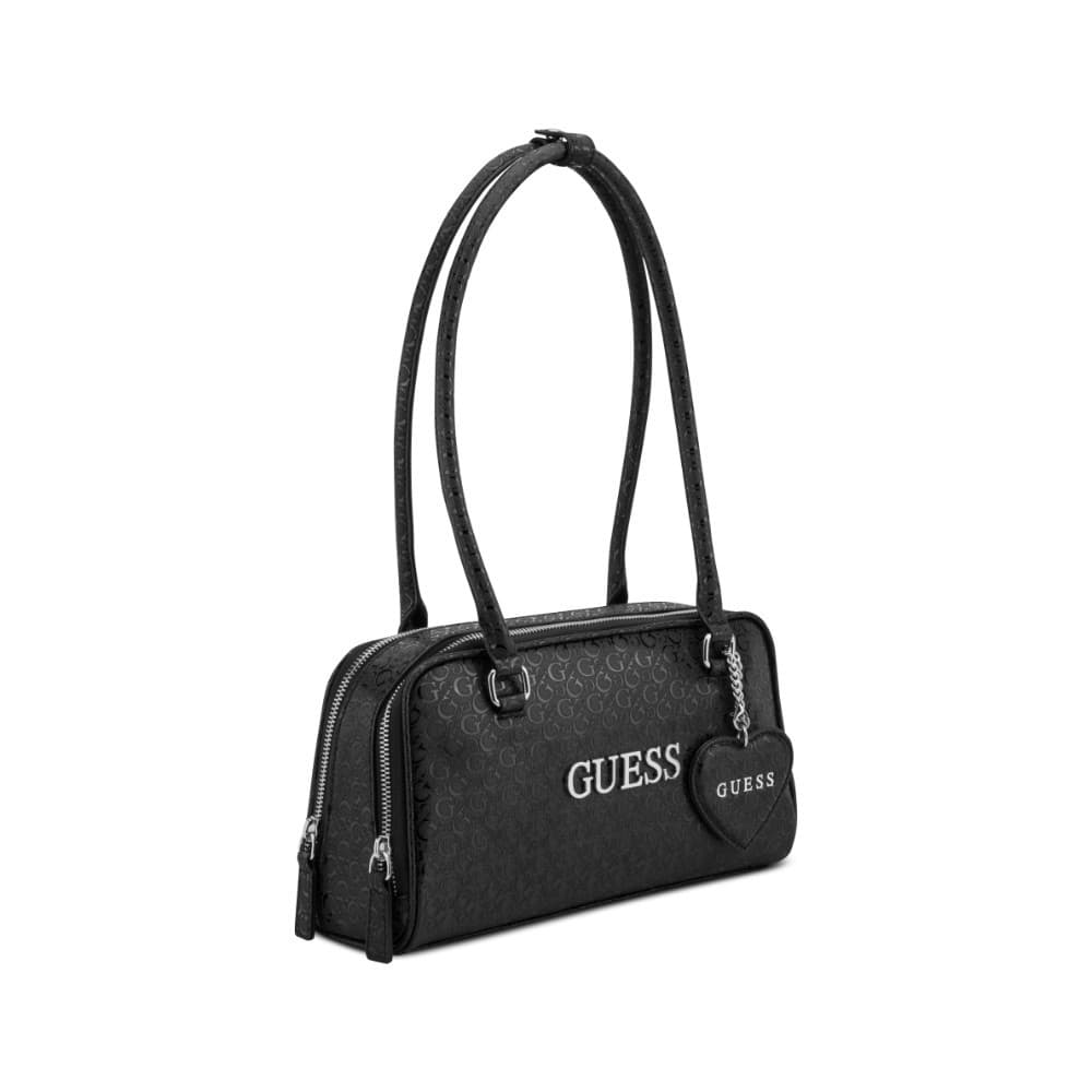 GUESS กระเป๋า รุ่น GA380709 CARLA SHOULDER SATCHEL สีดำ รูปที่ 2