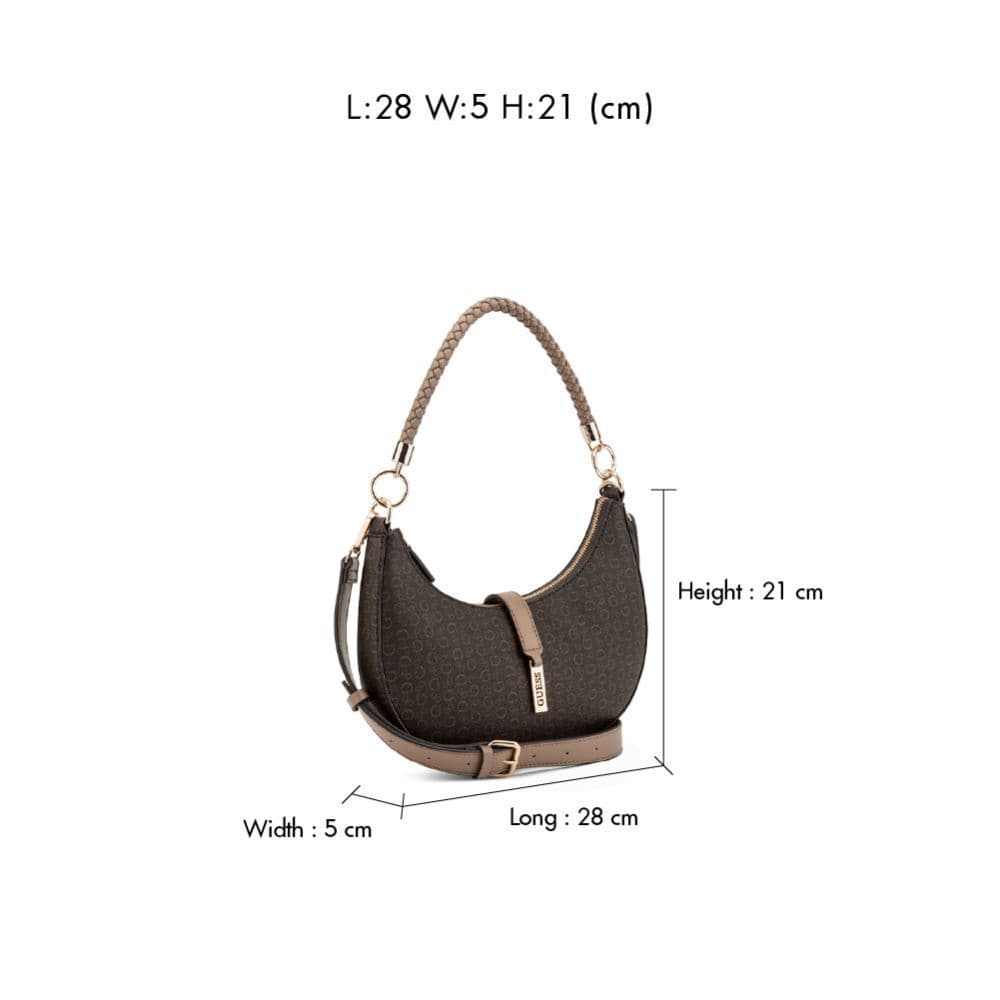 GUESS กระเป๋า รุ่น SG181718 MATILDA SHOULDER สีน้ำตาล รูปที่ 5