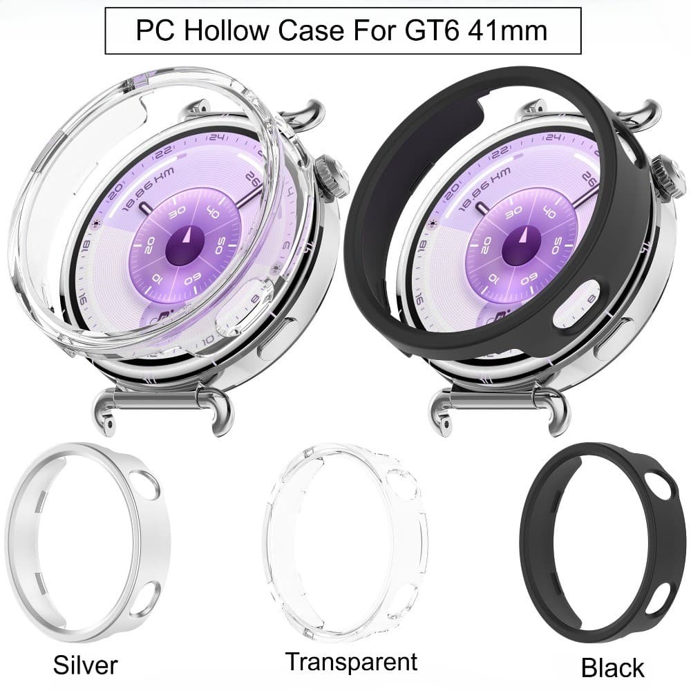 PC Hollow สําหรับ Huawei นาฬิกา GT 6 pro 46 มม.ไม่มีป้องกันหน้าจอกรณี GT6 46 มม.GT5 Fit4 ฝาครอบ Hard เปลือกป้องกัน รูปที่ 4